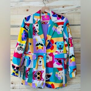 Límited Julyliebe Pop dogs Print Women's Blazer